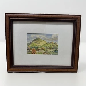Vintage German Watercolor Painting Matted Framed Signed W/ Personalized Message - Picture 1 of 12