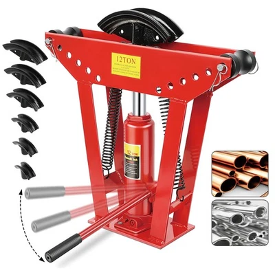 Dobladora de Tubos Hidráulica, Dobladora Manual de Tubos de Cobre de 12 Toneladas, 90°-180° Ajustable... Foto 1 de 4