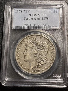 1878 morgan silver dollar 7 Tf Rev 78 PCGS  - Picture 1 of 8