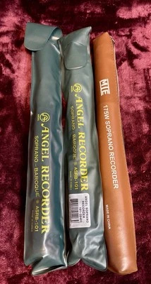 Vintage MTE 175W Soprano Recorder With Case, With 2 Bonus Angel Soprano Recorder - Image 1 of 3