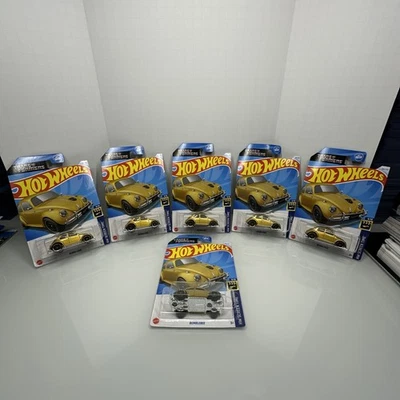 2024 Hot Wheels Transformers Bumblebee Gold HW Screen Time Lot of 6 - Image 1 of 4