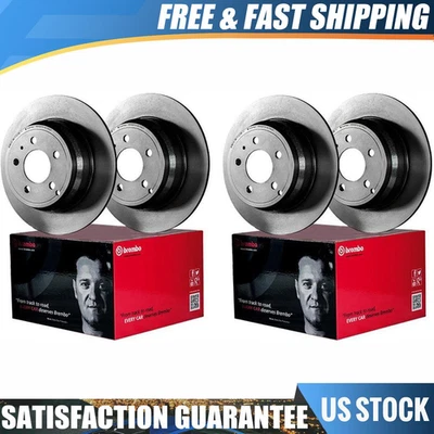 Rotor de freno delantero trasero Brembo 4 para Ford F-150 5,4 L 4,6 L 4,2 L 6,2 L Foto 1 de 4