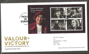 GB 2025 VALOUR AND VICTORY FDC MINATURE SHEET WITH LONDON CANCEL - Picture 1 of 1