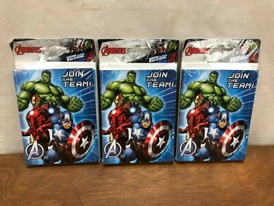 3 PACKS DE INVITACIONES DE FIESTA "ÚNETE AL EQUIPO" MARVEL AVENGERS (24 INVITACIONES) Foto 1 de 3
