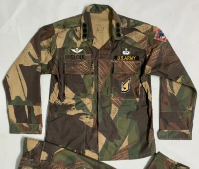 SOUTH VIETNAM BLOODCAKE CAMO ARVN AIRBORNE RANGER UNIFORM - CUSTOM ORDER - Image 1 of 4
