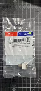 Leviton 41084-FWF Snap-In Quickport Nickle F-Connector, White, LOT OF 5x - Picture 1 of 2