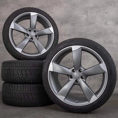 Audi A8 S8 Winterräder 21 Zoll 4H D4 Felgen Rotor 4H0601025BA titan matt - Bild 1 von 4