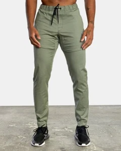 RVCA Spectrum Track Pants III Men's Sport Athletic Joggers Agave NEW NWT Large - Picture 1 of 9