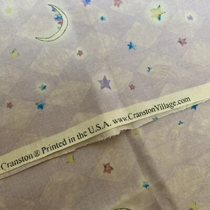 FABRIC Celestial Moon & Star For Quilting, Sewing & Crafts - Picture 1 of 4