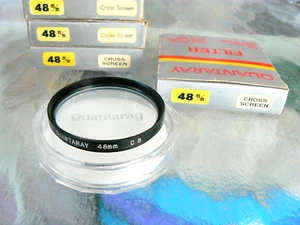 QUANTARAY 48MM CROSS SCREEN 4X CROSS FILTER 4 STAR FILTER C.S 48MM FILTER *NEW - Picture 1 of 5