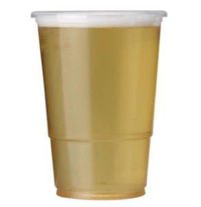 $ Qty 1,000 Clear Strong Plastic Half Pint Glasses Full Box HPak H0200A - Picture 1 of 4