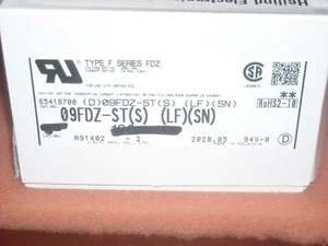 23 PCS JST 09FDZ-ST(S)(LF)(SN) CONNECTOR 9 Position 2.54 mm ROHS - Picture 1 of 1