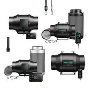 VIVOSUN AeroZesh S4/S6 φ100/150mm Inline Duct Fan Rohrventilator for Grow tent - Bild 1 von 44