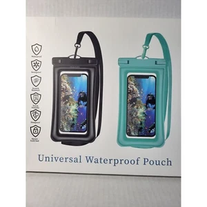 NIB* 2pk Universal Waterproof Pouch w/Lanyard Beach - Picture 1 of 10