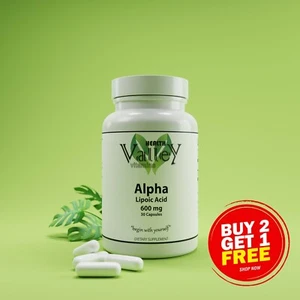 Alpha Lipoic Acid 600mg Metabolism, Skin Aging,Weight Loss, Energy - Picture 1 of 4
