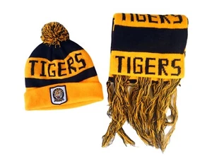 1990's Richmond Tigers AFL Vintage Football Scarf + Beanie - 195cm Length - Bild 1 von 8