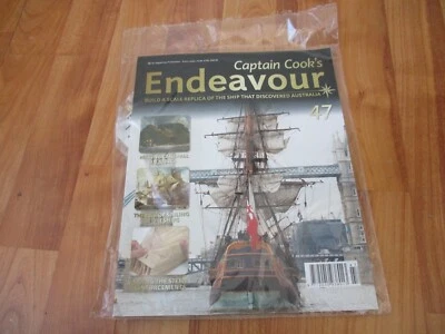1/48 Eaglemoss Costruzione Capitano COOK Endeavour Modello Nave Problema 47 Inc - Immagine 1 di 2