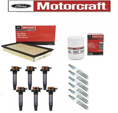 FORD OEM Motorcraft Tune Up Kit & OE Coils For 2015-2021 Ford Transit 350 3.5L - Image 1 of 4
