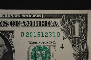 $1 ONE DOLLAR FANCY BIRTHDAY/ANNIVERSARY NOTE  [DEC 31, 2015] SN D 20151231 D - Picture 1 of 3