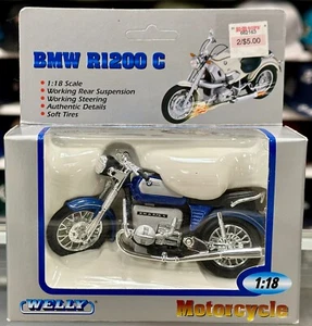 1:18 BMW Motorcycle Motorbike Welly 2 Wheeler Moto 1/18 | Vintage + Rare Cheap - Picture 1 of 2