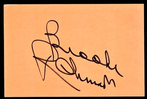 Brooks Robinson Signed {Baltimore Orioles Orange} Large 4x6 Index Card HOF COA - Picture 1 of 1