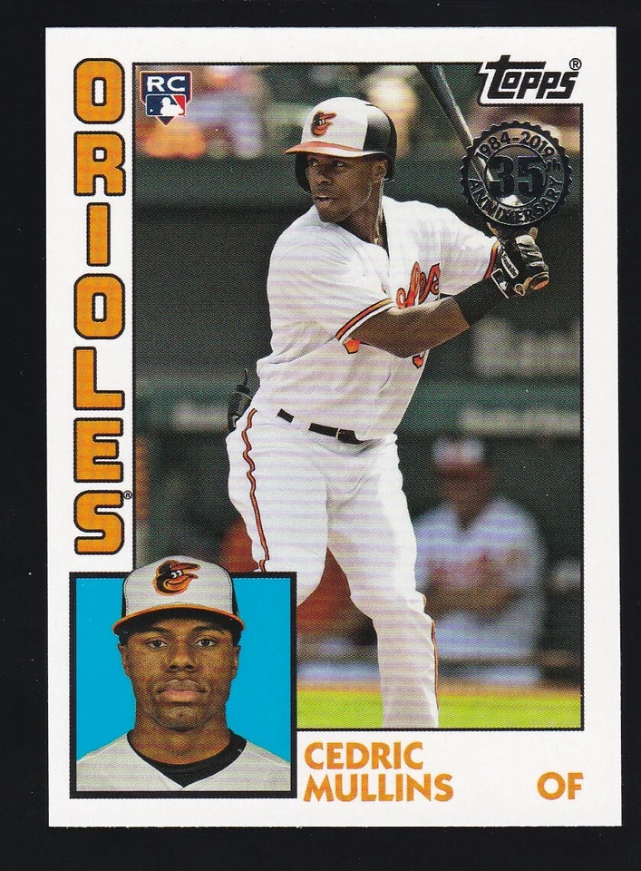 2019 Topps Series 2 #84R-CM CEDRIC MULLINS RC 1984 Topps Baseball ROOKIES Insert - Image 1 of 2