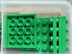 LEGO Parts - Piastra verde brillante 4x4 - n. 3031 - QTY 5 - Foto 1 di 1