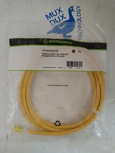 Lot of (2) Ortronics OR-MC6A05-04 CAT6a Cables, 10', 4P 26 AWG PVC, YELLOW NEW - Picture 1 of 1