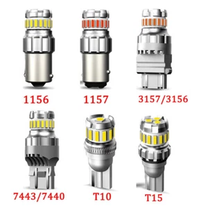 LED Turn Signal Light BulbTail Reverse /7440/7443/1156/11573156/3157/T10/T15 - Picture 1 of 11