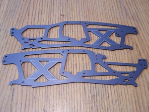 HPI Savage X 4.6 GT-6 TVP 2.5mm Aluminum Main Chassis Plates Left & Right Rails - Picture 1 of 2