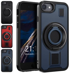 For Apple iPhone 6s/6 (4.7") Shockproof Double-Ring Kickstand Phone Case Cover - Picture 1 of 30