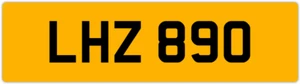 LHZ 890 L 3x3 DATUMSLOSES PRIVATES NUMMERNSCHILD LEE LOU LUKE LUCY LEO LISA LIAM LEN - Bild 1 von 1