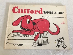 Vtg Children's PB Book Scholastic CLIFFORD TAKES A TRIP TW 882 - Picture 1 of 3
