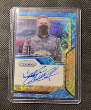 Tyler Reddick 2021 Panini Prizm Racing Carolina Blue Scope Auto /75 E-TR