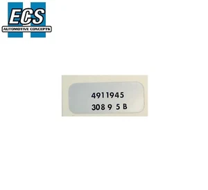 1966-1969 NOS Quality GM Wiper Motor Label 4911945 Chevrolet Pontiac etc - Picture 1 of 1