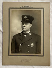 Vintage Cabinet Card Photo Fire Fighter R. W. Wint Allentown PA