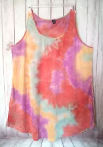 Women's Sleeveless Beach Cover Up Dress A-Line Loose Size 20 - Picture 1 of 1