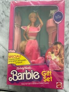 Barbie Superstar Twirly Curls gift set 1982 NRFB vintage made in Taiwan