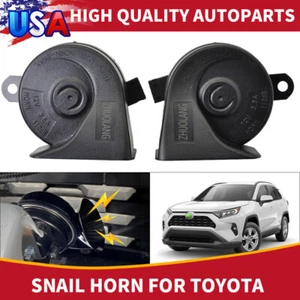 12V Waterproof Snail Horns For Toyota Camry Tacoma RAV4 Corolla Highlander H/L - Picture 1 of 10