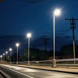 Straßenleuchte Parkplatzlampe Straßenlaterne schwarz LED Außenleuchte kaltweiß - Bild 1 von 12