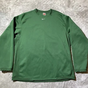 Nike EQUIPO Bordado Centro Swoosh Calce Térmico Sudadera Verde Pullover Hombres 2XL - Imagen 1 de 9