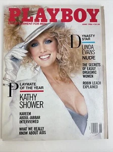 PLAYBOY MAGAZINE JUNE 1986 , PLAYMATE OF THE YEAR KATHY SHOWER. Brand New - Picture 1 of 8