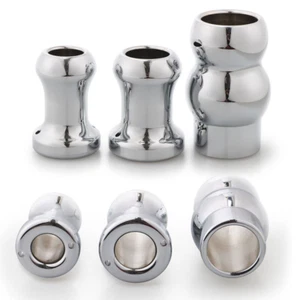Analreiniger Stecker Unisex Erwachsene Enema verchromt Edelstahl hohl Metall - Bild 1 von 16