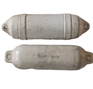 Lot Of 2 Boat Fenders Bumpers Rempel & Taylor Made - Dirty - Bild 1 von 4