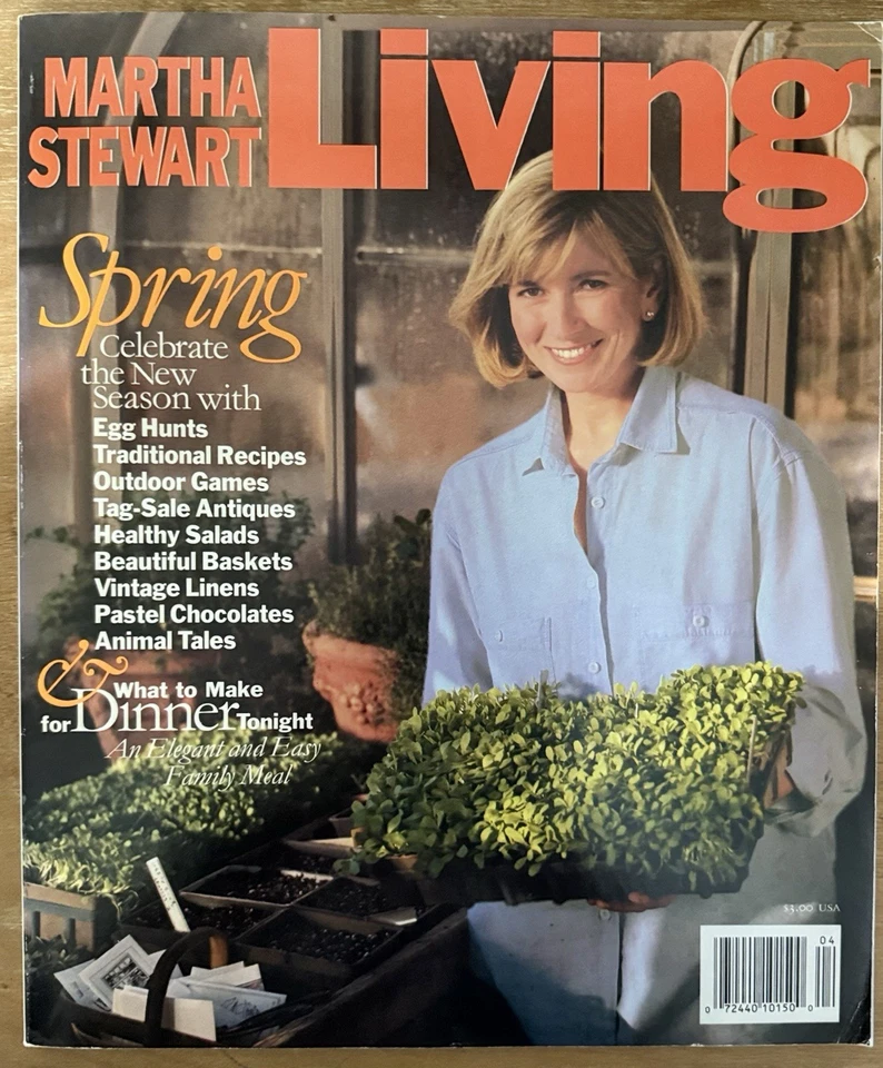 Martha Stewart Living Spring 1991 Growing Season with Recipe Cards Foto 1 de 2