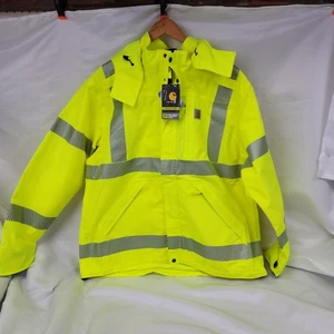 Carhartt Reflective High-Visibility Waterproof Hooded Jacket Gr. L RN14806 Neu mit Etikett - Bild 1 von 24
