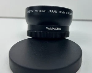 DIGITAL VISIONS 52MM 0.5X DIGITALKAMERA OBJEKTIV MIT MAKRO JAPAN - GEBRAUCHT - Bild 1 von 4