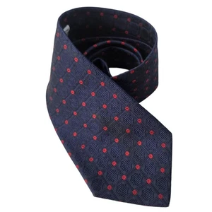 Valentino Krawatte 100% Seide Marineblau Rot Herren Designer - Bild 1 von 6