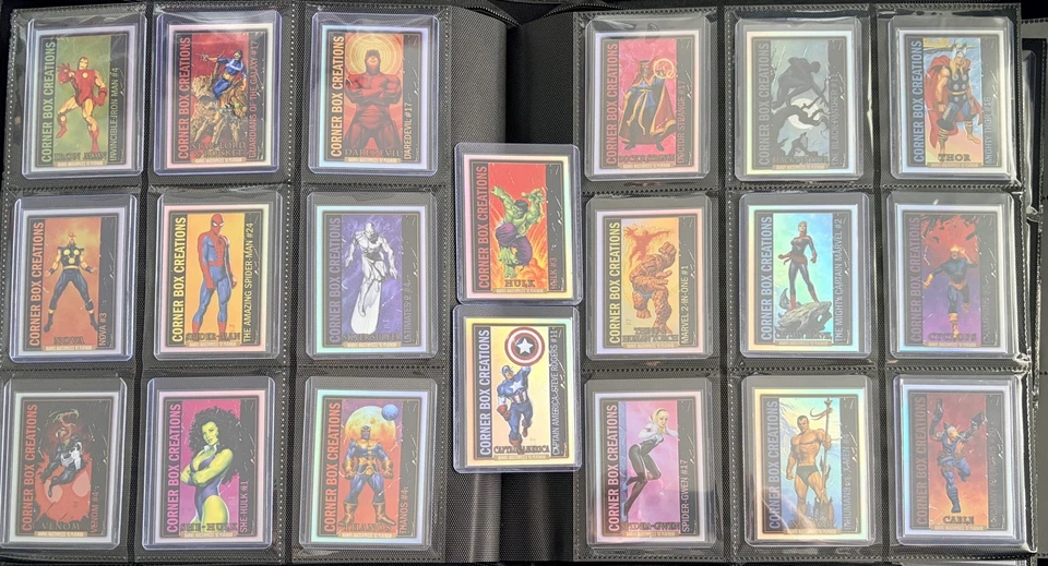Marvel Masterpieces '92 Platinum Rainbow Corner Box Creations Set CB1-CB20 Foto 1 de 1