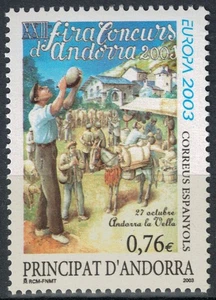 ANDORRA SPAGNOLA 2003 Europa MNH** - Picture 1 of 1